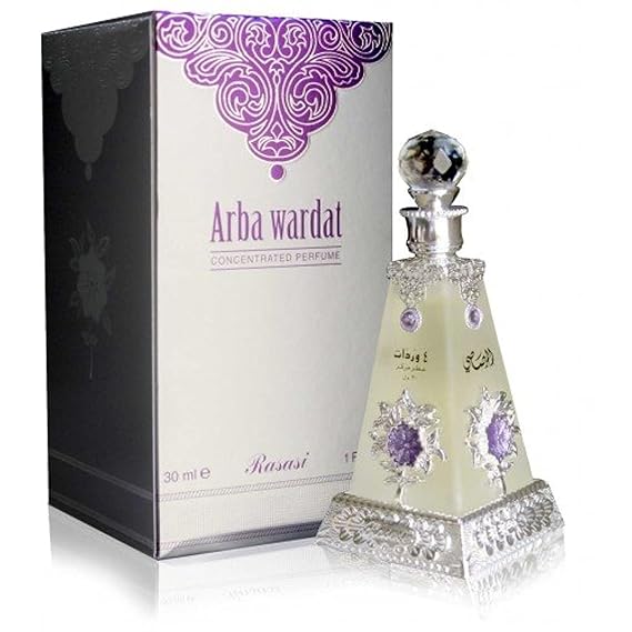 RASASI Arba Wardat Concentrate Perfume Oil for Women, 1.0 Ounce