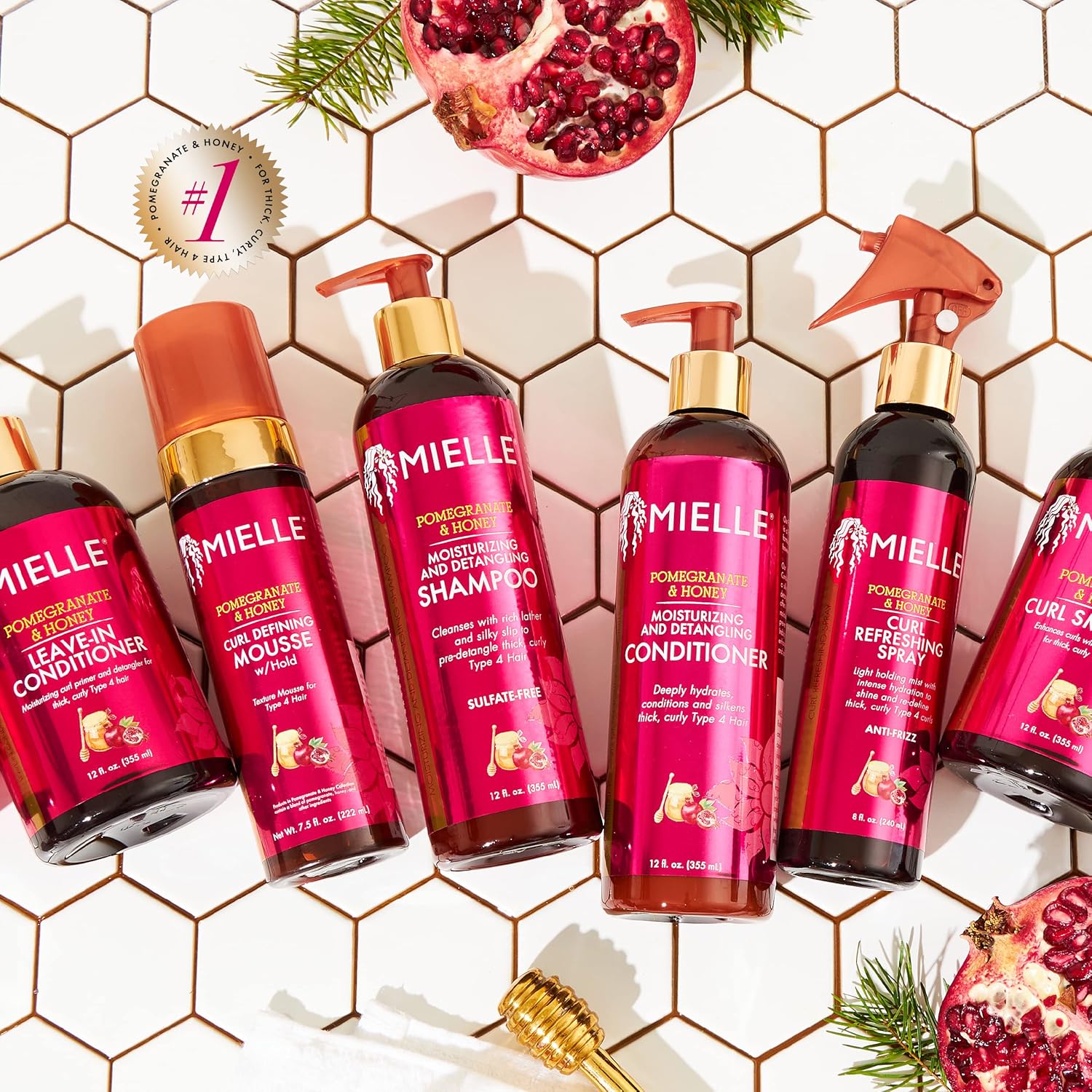 Mielle Organics Pomegranate & Honey Detangling Conditioner, Hydrating & Moisturizer