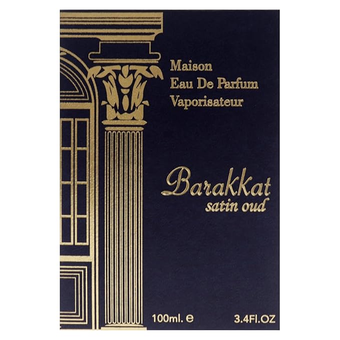 Maison Barakkat Satin Oud by Fragrance World for Unisex - 3.4 oz EDP Spray