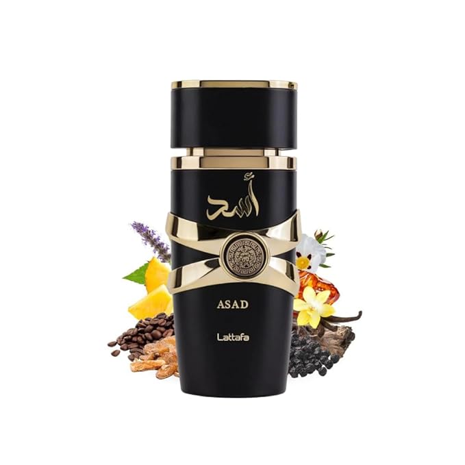 Lattafa Perfumes Asad for Unisex Eau de Parfum Spray, 3.4 Ounce