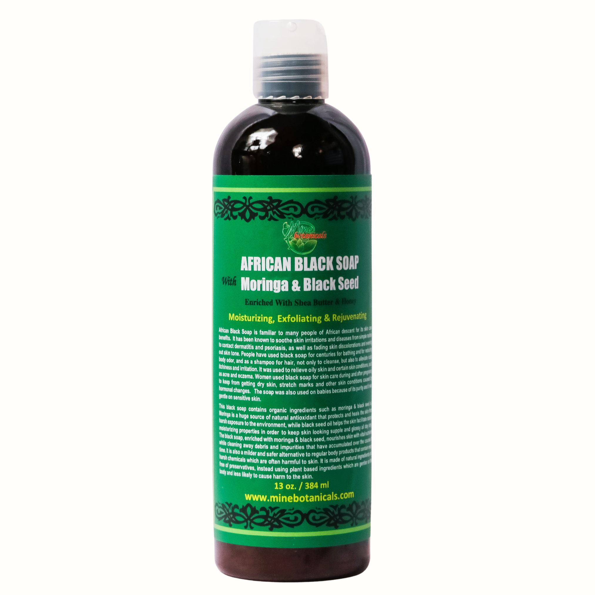 African Black Soap With Moringa & Black Seed