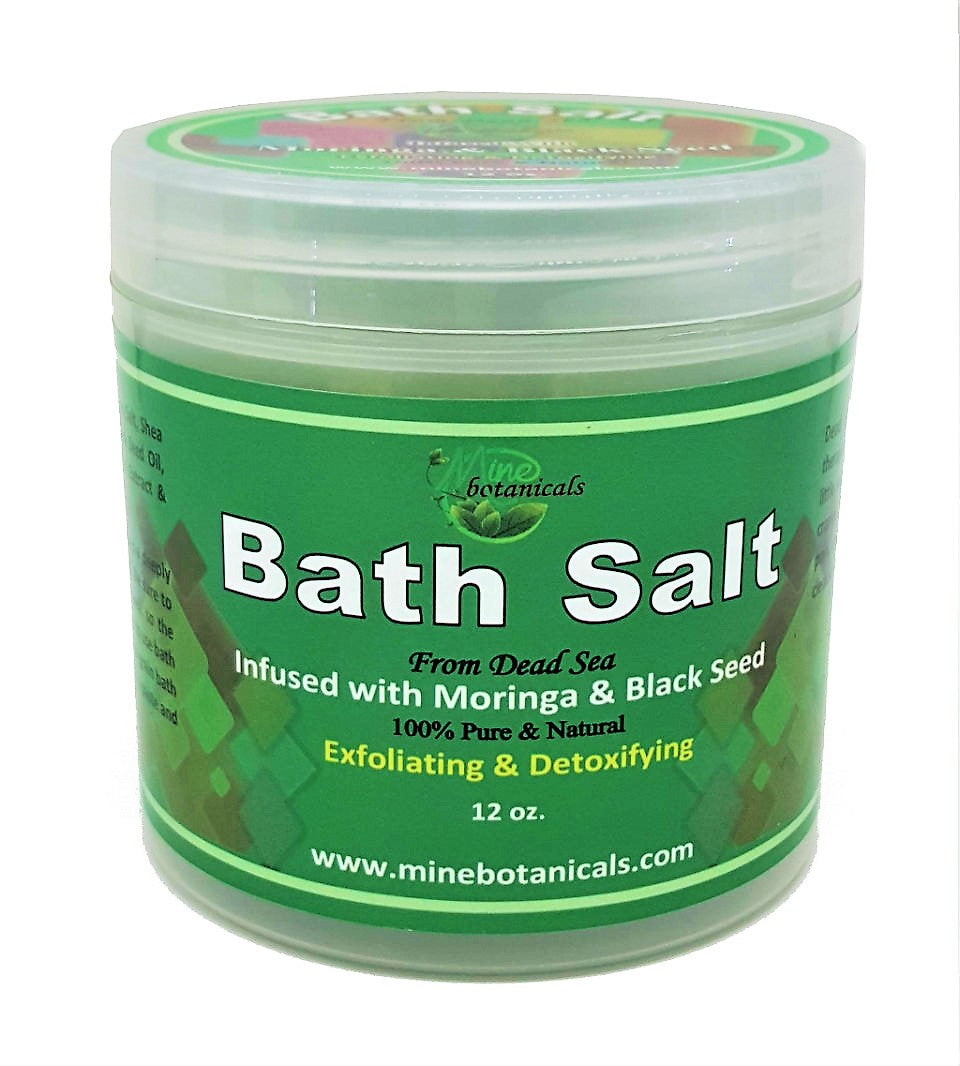 Bath Salt Infused with Moringa & Black Seed