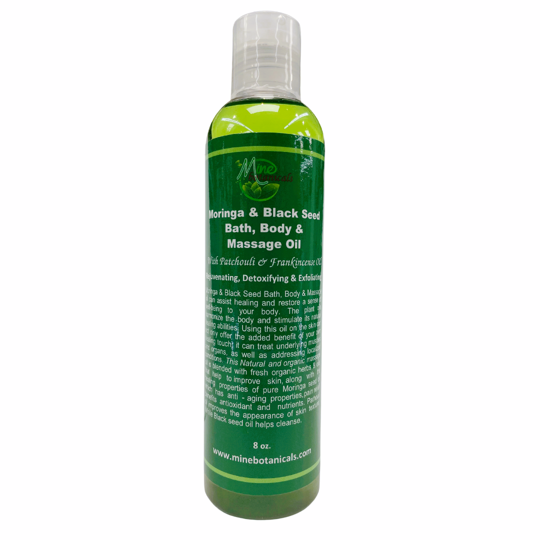 Moringa & Black Seed Bath, Body & Massage Oil